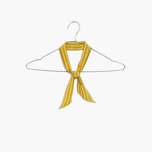 💛Madewell Silk Skinny Bandana Yellow Stripe